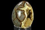 Calcite Crystal Filled Septarian Geode Egg - Utah #123847-1